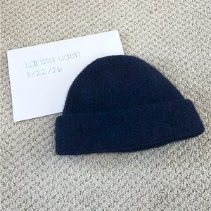 Sezane Women’s Paul Beanie Navy Wool